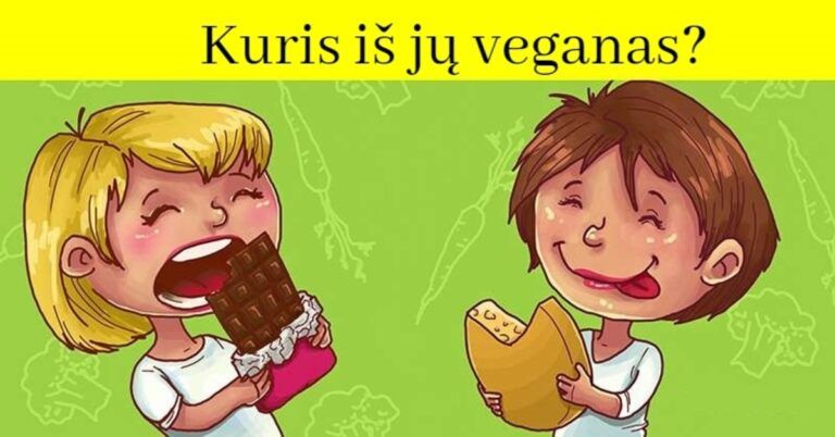 Dėmesingumo testas: kuris iš šių žmonių yra veganas?