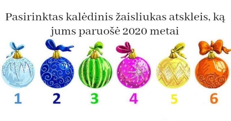 Pasirinktas kalėdinis žaisliukas atskleis, ką jums paruošė 2020 metai