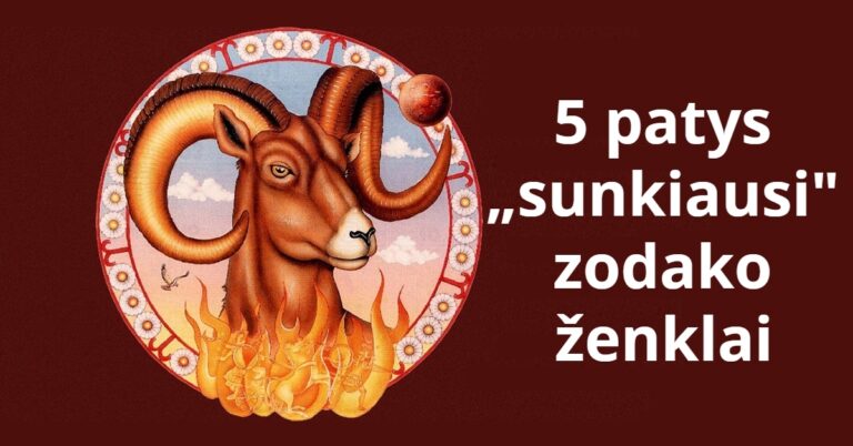 5 zodiako ženklai su sunkiu charakteriu. Ar esate vienas iš jų?