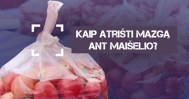 Kaip greitai ir lengvai atrišti mazgą ant plastikinio maišo?