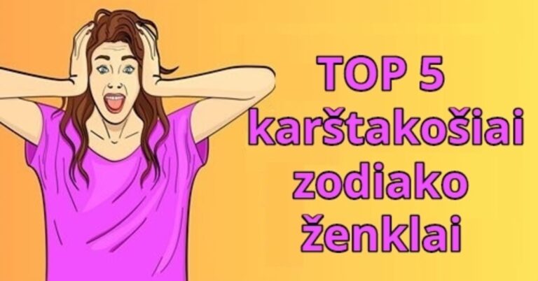 Karštakošiai Zodiako ženklai. Kurie 5 patenka į šį reitingą?