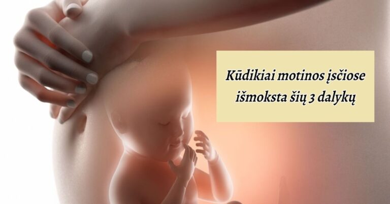 Mokslininkai nustatė, kad kūdikiai motinos įsčiose išmoksta šių dalykų