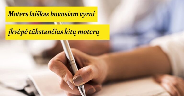 Moteris buvusiam vyrui parašė laišką, kuris įkvėpė tūkstančius moterų