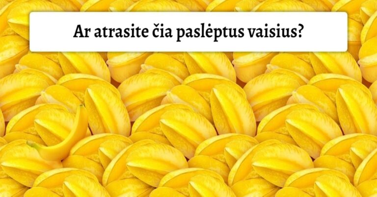 Galvosūkis: ar atrasite šiuose paveikslėliuose paslėptus vaisius?