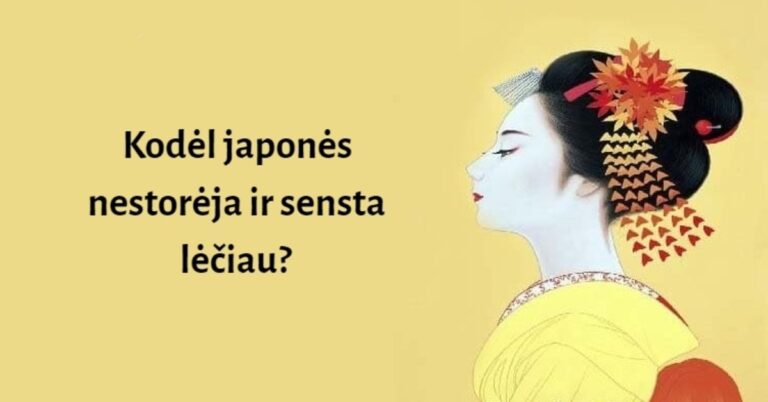 Kodėl japonės nestorėja ir sensta lėčiau?