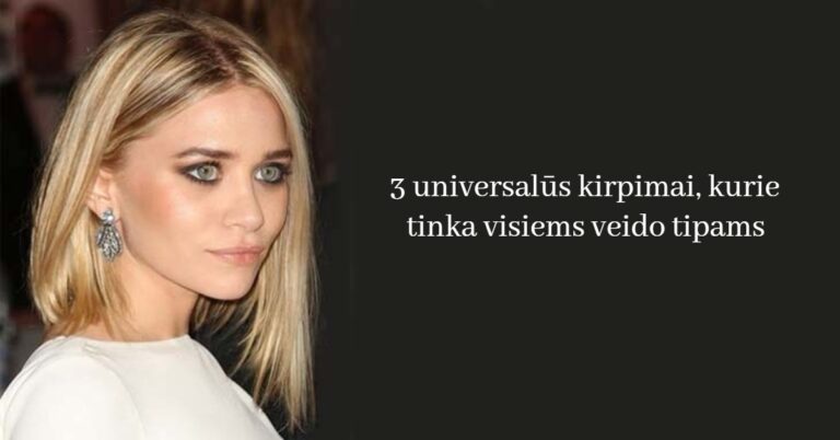 3 universalūs kirpimai, kurie tinka visiems veido tipams