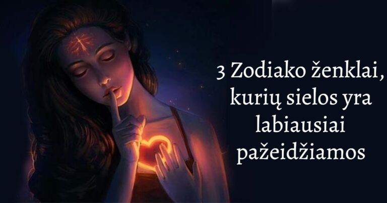 3 Zodiako ženklai, kurių sielos yra labiausiai pažeidžiamos