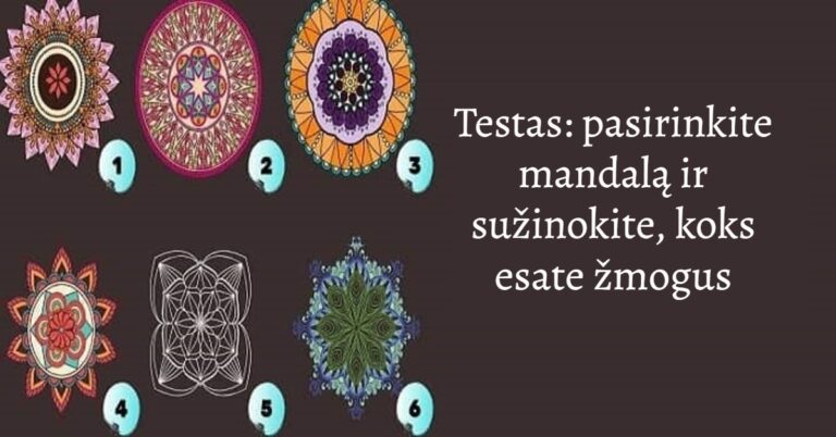 Testas: pasirinkite mandalą ir sužinokite, koks esate žmogus