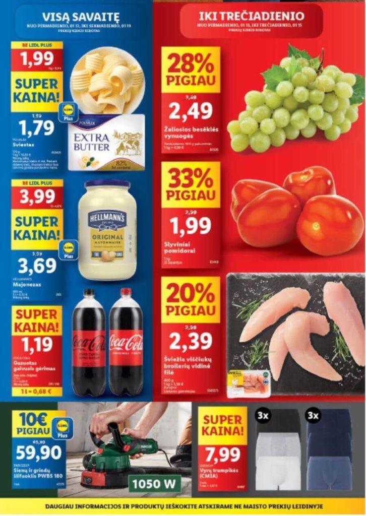 3 savaitės nuolaidos Lidl