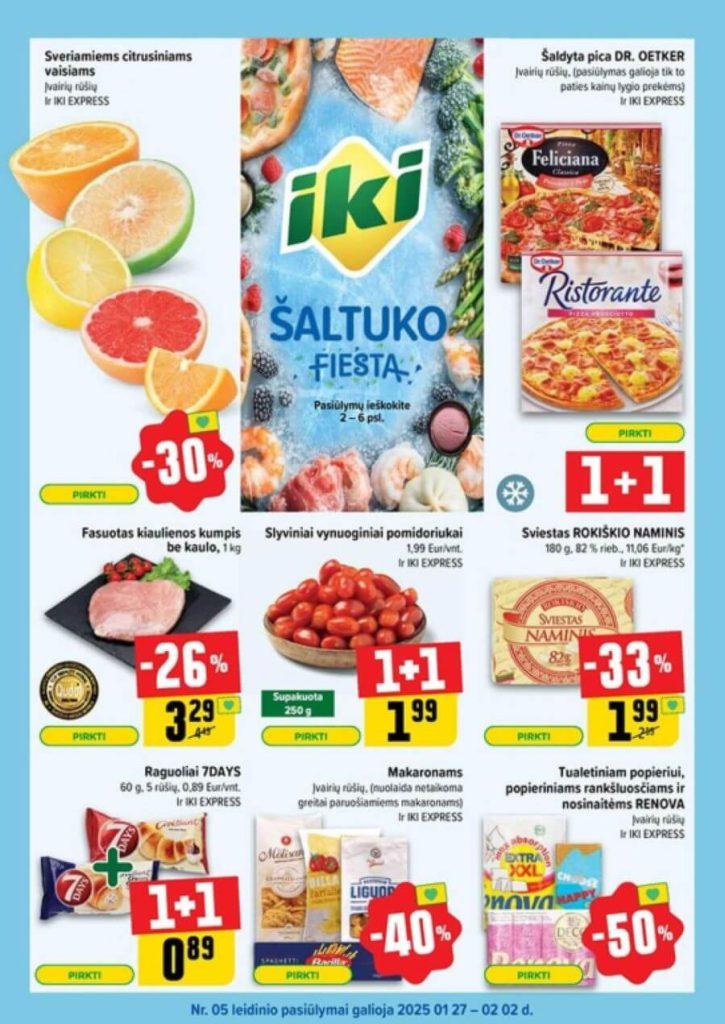 5 savaitės nuolaidos IKI