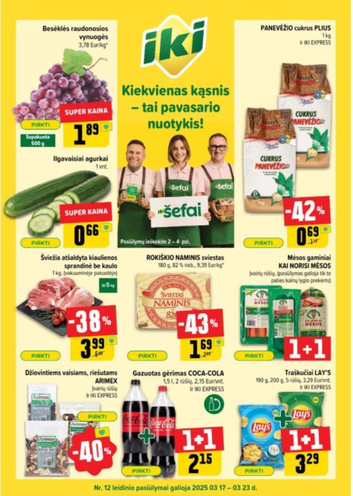 12 savaitės nuolaidos IKI